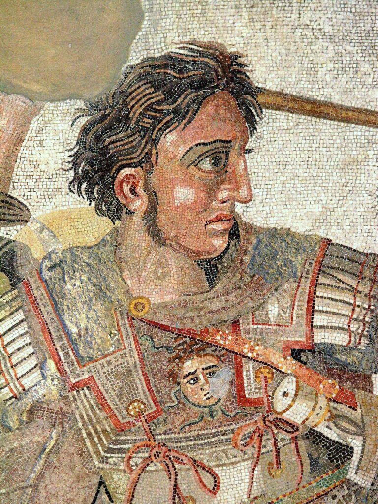 Alejandro Magno, mosaico de la Casa del Fauno, Pompeya