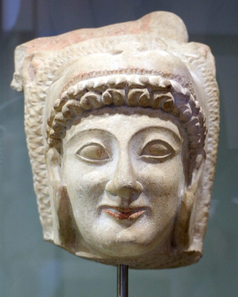 Cabeza de Heracles-Melqart dios fenicio