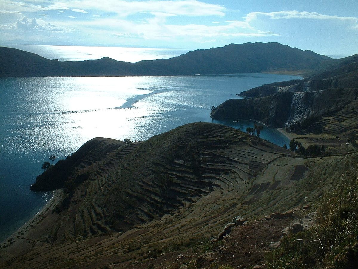 Isla del Sol en el lago Titicaca