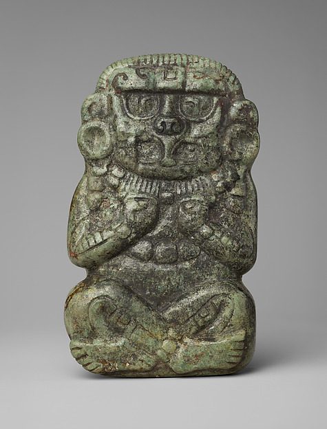 Figura de deidad maya del período Clásico